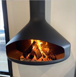  800mm Europe Style Wood Burning Steel Stoves Wall Mounted Hanging Fireplaces Manufactures