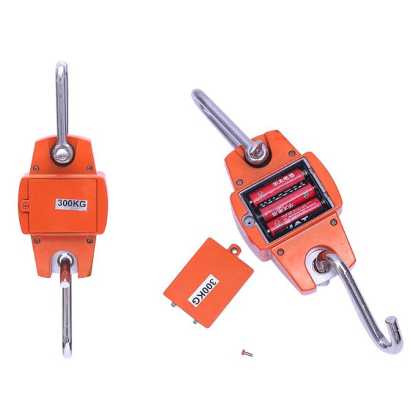 LCD Display ABS Stainless Steel Portable 300kg Digital Crane Game Scale Small Hanging for Fishing or Hunting Customizable