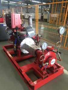 China Red Diesel Engine Driven Fire Water Pump , Shipyards Fire Protection Jockey Pump on sale