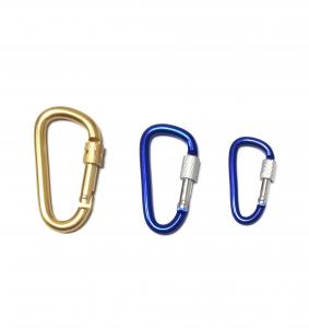  High Performance Friction Climbing Carabiner Clips , Locking Carabiner Keychain Manufactures