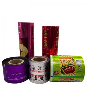 China Customized Size Plastic Roll Stock for Nuts Food Candy and Chocolate Bar Packaging on sale