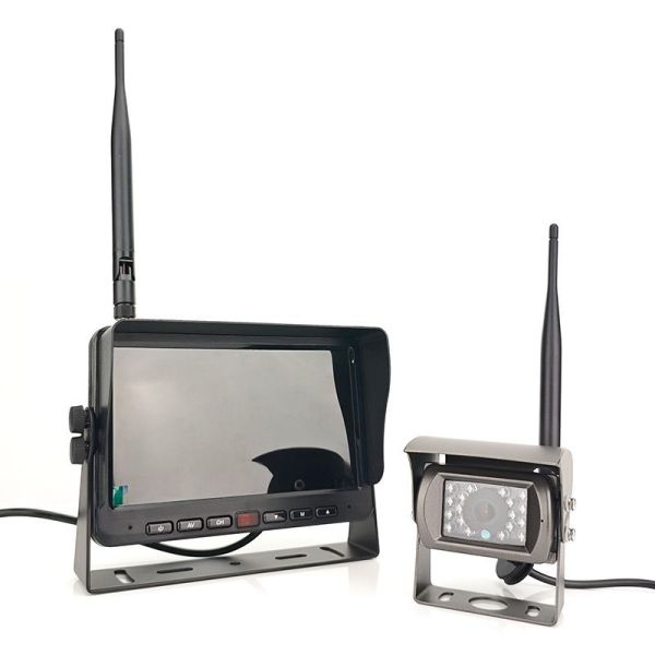 Forklift Strong Magnetic Camera System Forklift Camera with Laser Line 1080P 2 Split Rear View Monitor System