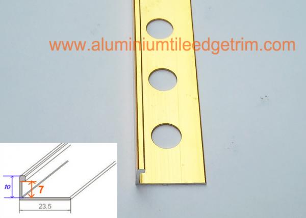 7mm aluminium straight edge trim
