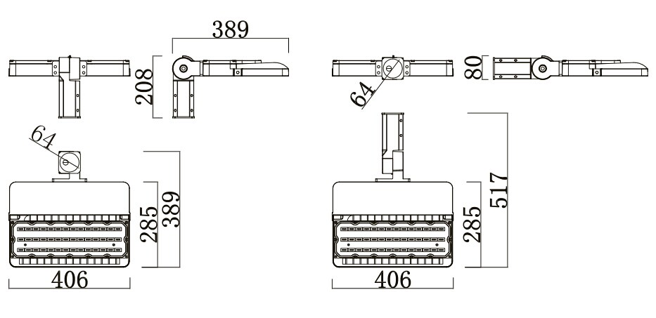Aluminum material High lumen 100W Shoebox IP65 LED street Light for highway city road use warranty 5 years