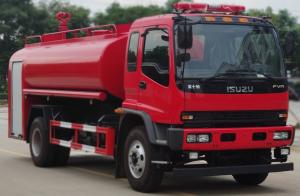 China ISUZU 240HP Water Tank Fire Truck 10800L Capacity For Forest Use on sale