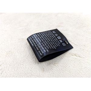 China Woven Screen Printing Label ,  Sewing Printed Labels For Clothing  Eco - Friendly on sale