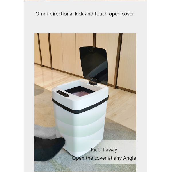 13 Gallon Kitchen Electric Smart Sensor Trash Can Automatic Smart Waste Bins