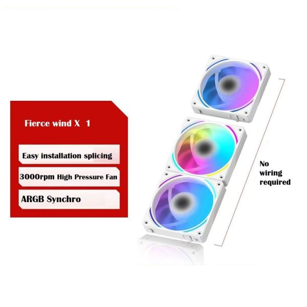 3000rmp High Pressure Argb PC Fan Computer Peripheral Accessories Easy To Install