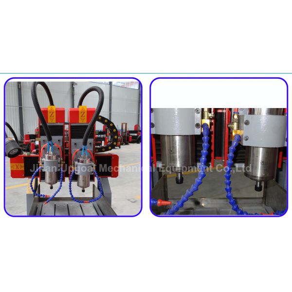 Double Heads 400*400mm Metal Wood Stone CNC Engraving Machine with DSP Control