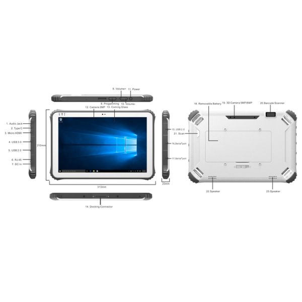 Rugged Tablet Windows 10 Rugged Windows Tablet Rugged Tablet Pc China 12.2 Inch BT622K