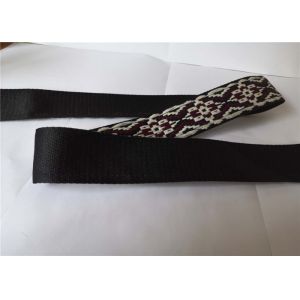  Black Custom Jacquard Ribbon Three Color Pattern Flat Machine Knitting Manufactures