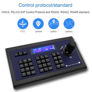 RS232 RS422 RS485 Mini Keyboard Controller PTZ Joystick Controller