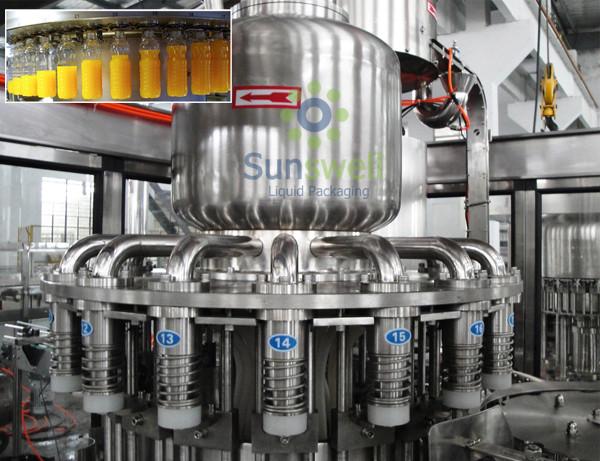 Quality High Efficiency Hot Filling Machine 3-In-1 Monoblock For Fruit Juice / Beverage for sale