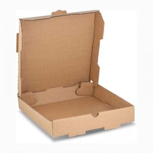 China Brown Kraft Paper Food Containers For Takeaway Pizza Packaging FSC Certified on sale
