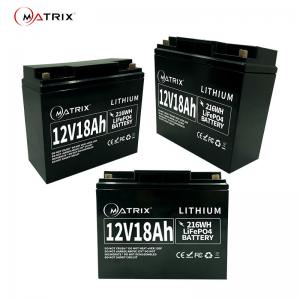 China Long-Life Maintenance Free Lifepo4 Battery Pack 12v 18ah For CCTV / Soalr / UPS on sale