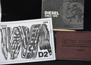  Debossed PU PVC Custom Leather Labels For Handmade Items Manufactures