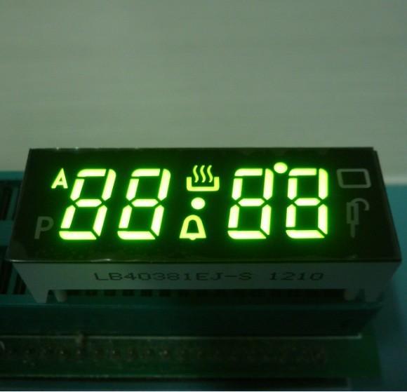 Black Face Numeric LED Display , 7 Segment 4 Digit Display With 120C Operating