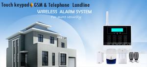  GSM &PSTN Telephone Landline Touch Screen Wireless Home Alarm Systems Manufactures