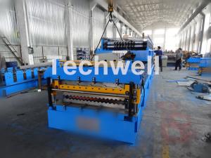  IBR / Corrugated Sheets Dual Level Cold Roll Forming Machine With 5 Ton Manual Uncoiler Manufactures
