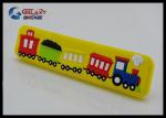 Big Train Colorful Rubber Drawer Pulls Cartoon Knobs 32mm Soft Plastic Kids