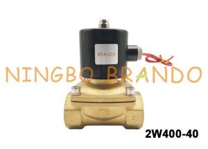 China 1-1/2 UNI-D Type UW-40 2W400-40 Brass Flow Control Solenoid Valve For Water Gas Oil on sale