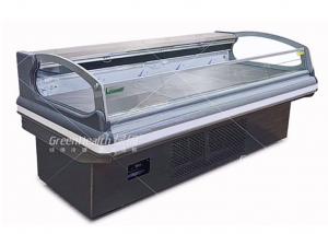 China Open Meat Showcase Chiller For Hypermarket Food Grade Stainless Steel on sale