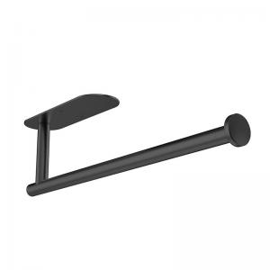  Kitchen Under Cabinet Stainless Steel Paper Towel Holder Wall Mounted Adhesive Black Manufactures