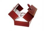 Heart Shape Red Ring Holder Box , High Grade Beautiful Jewelry Gift Boxes
