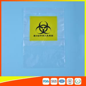 Reclosable Clear Ziplock Lab Guard Specimen Bag With Three Layer