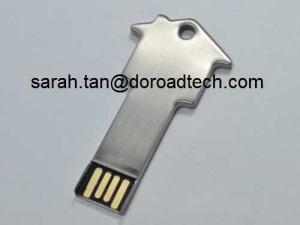 China Cheap Best Quality True Capacity Metal Key Shaped USB Flash Disks on sale