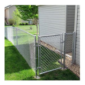China Galvanized PVC Coated Chain Link Fence for Trellis Gates Made of Low Carbon Steel Wire on sale