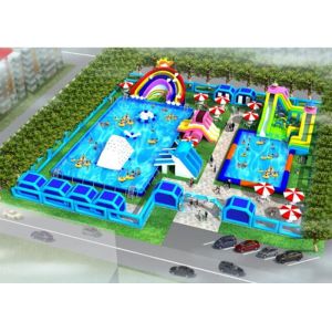 Buy cheap System Project Inflatable Water Park With Pool Slide For Land CE / UL Certificat from wholesalers