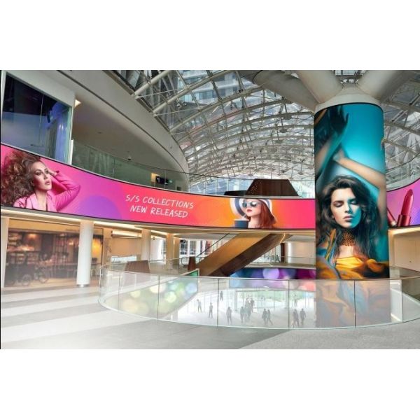 Indoor Outdoor Soft LED Flexible Display Module P4 with Advertising Effect Configuration 1R1G1B