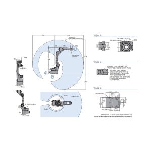 AR1440 Welding Robot Arm With Video Inspection 1440mm Reach