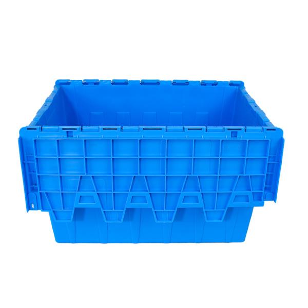 Quality Warehouse Distribution Container Stackable Plastic Moving Crate with Customized Color for sale
