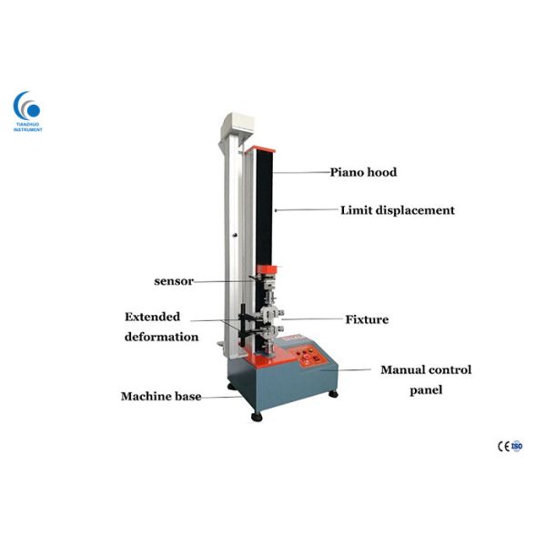 Single Column Tensile Testing Machine For Machinery , Metallurgy