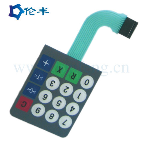 Metal Dome Standard Membrane Keypad 3M 468 Adhesive Membrane Switch