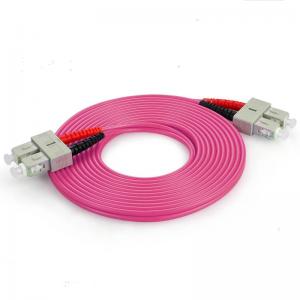  Multi Mode Duplex Optical Fiber Patch Cord OM4  3.0 SC TO SC Fiber Patch Cable Manufactures