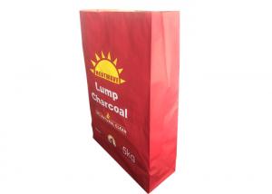 China Charcoal Multiwall Kraft Paper Bags Multiple Layer Custom Logo Size on sale