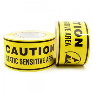  Caution Electronic Packing ESD Warning Tape  PVC Protection Acrylic Adhesive Tape Manufactures