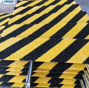  FRP anti-slip step covers stair nosing anti-slip stair nosing  added safety kicker Anti slip GRP Stair Nosing-TOPEASY Manufactures