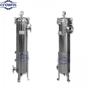  Industrial Water Filter Housing Machine Pressure Tank Stainless Steel Water Pump Water Filtration Liquid Bag Filter Manufactures