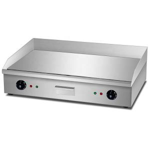  Electric Countertop Flat Griddle Plate Silver White 35kg Double Temperature Control Panel Manufactures