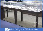 OEM Simple inexpensive Wooden Jewellery Shop Counter Design With Led Lights