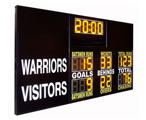 Quality AFL Type Electronic Soccer Scoreboard / Sports Scoreboard With 12 Inch Yellow Digits for sale
