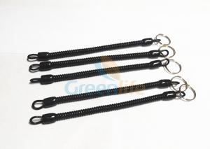  Elastic Solid Black Fishing Pliers Lanyard 160MM Length Safety Leash Light Weight Manufactures