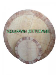 China Waterproof Marble Stone Countertops / Cultured Marble Vanity Tops For Restaurant on sale