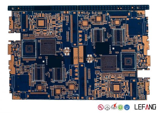 Quality 4 Layer Industrial PCB Control Board With Blue Ink 80 * 64 Mm Size for sale