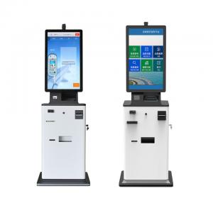 Printer And Cash Payment Self Service Vending Machine , Smart Automatic Ticket Kiosk Manufactures