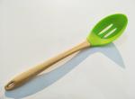 hot sale silicone kitchen Utensils cooking tools with wood bamboo handle